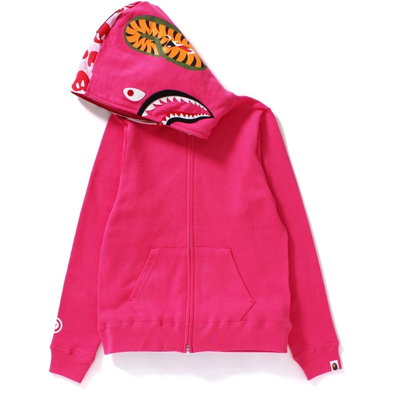 BAPE Milo Camo Milo Shark Full Zip Hoodie (Ladies) Pink