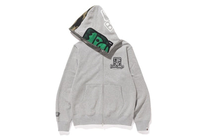 BAPE Milo Halloween Full Zip Hoodie Gray