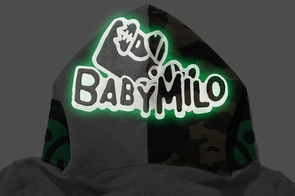 BAPE Milo Halloween Full Zip Hoodie Gray