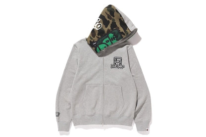 BAPE Milo Halloween Full Zip Hoodie Gray