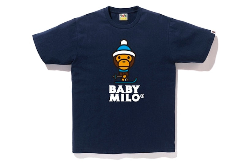 BAPE Milo Ski Tee Navy