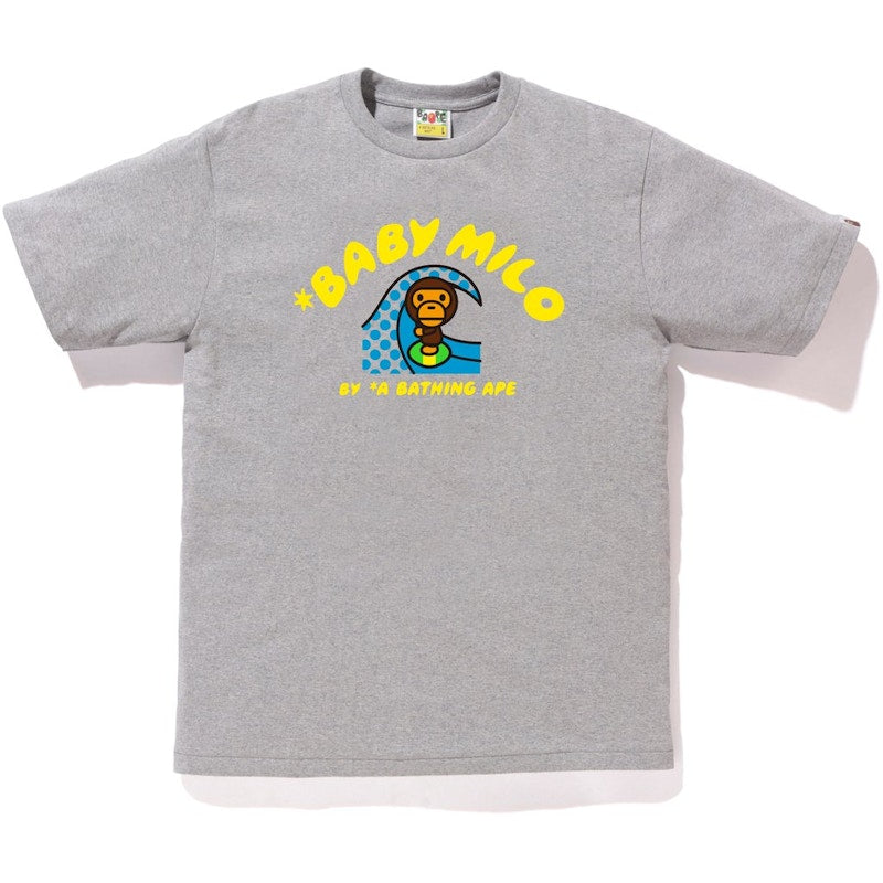 BAPE Milo Surfing Summer Tee Gray