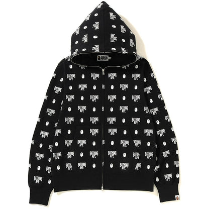 BAPE Monogram Full Zip Hoodie (SS19) Black