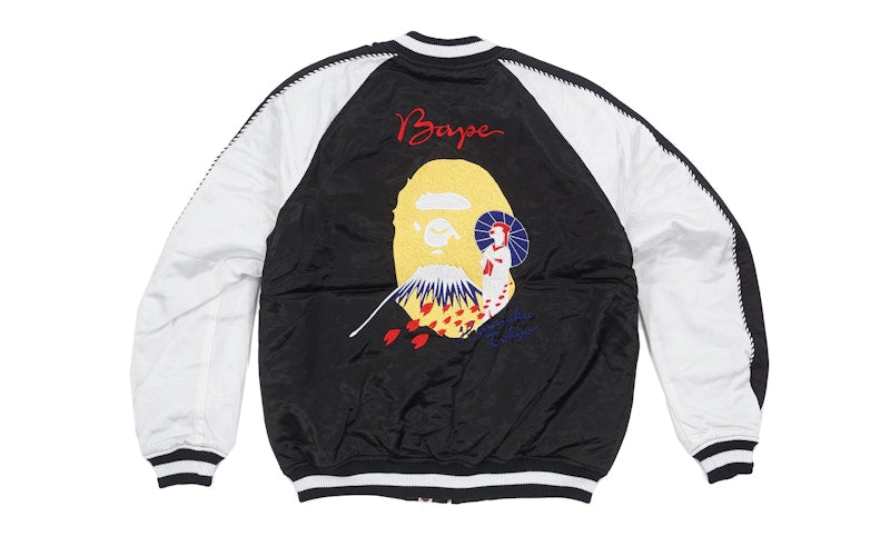 BAPE Mt. Fuji Apehead Souvenir Suka Jacket (Ladies) Black