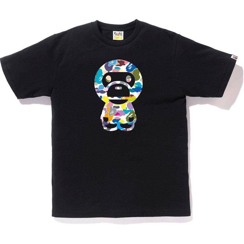 BAPE Multi Camo Big Baby Milo Tee (SS18) Black