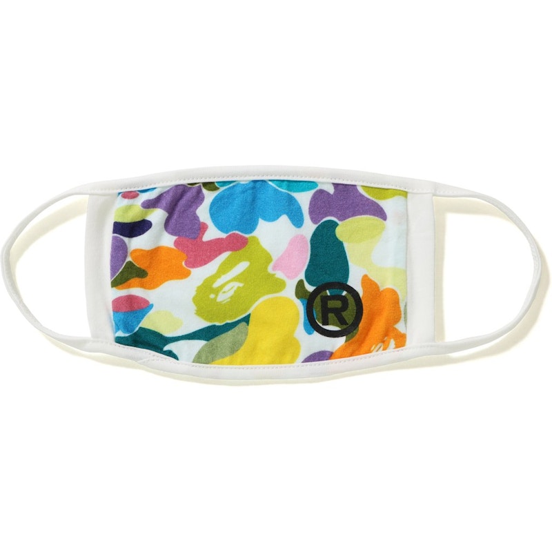 BAPE Multi Camo Mask White