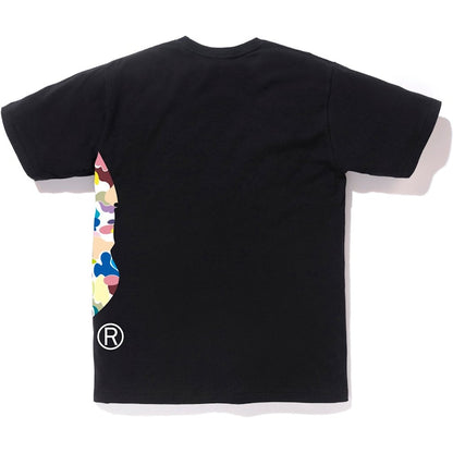 BAPE Multi Camo Side Big Ape Head Tee Black