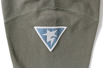 BAPE Multi Emblem Oversized Crewneck (Ladies) Olive Drab