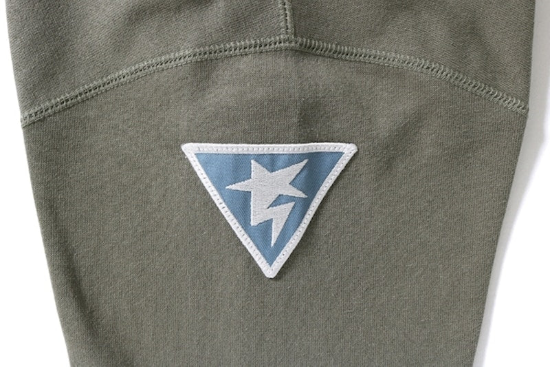 BAPE Multi Emblem Oversized Crewneck (Ladies) Olive Drab