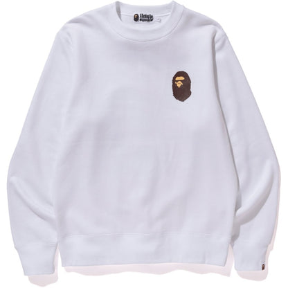 BAPE Multi Logo Crewneck Crewneck White