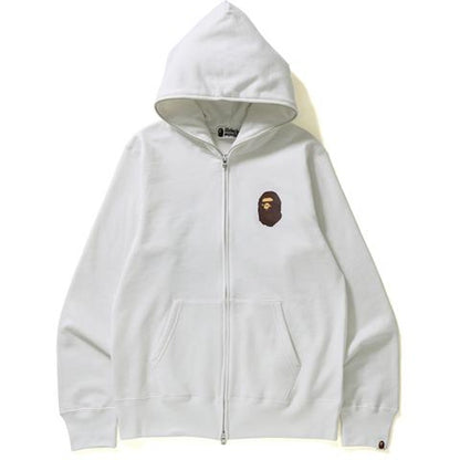 BAPE Multi Logo Full Zip Hoodie White