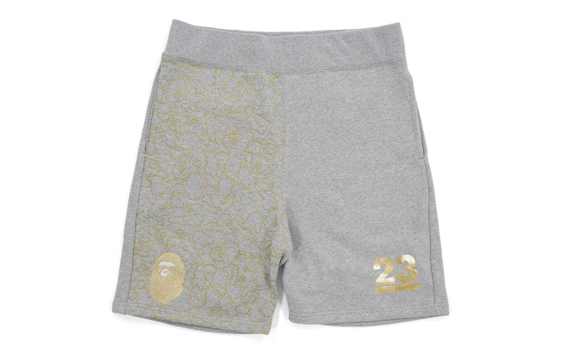 BAPE NW23 Gold Camo Sweatshorts Grey