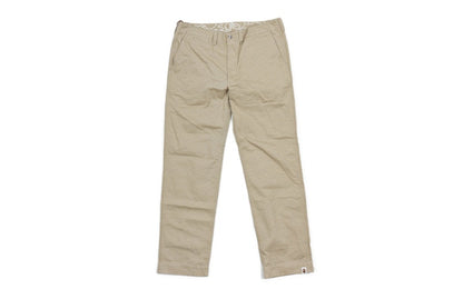 BAPE Neon Camo Reverse Print See Through Chino Pants Light Brown