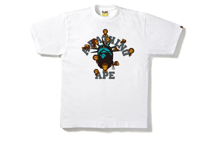 BAPE Nyc 12Th Milo College Tee White
