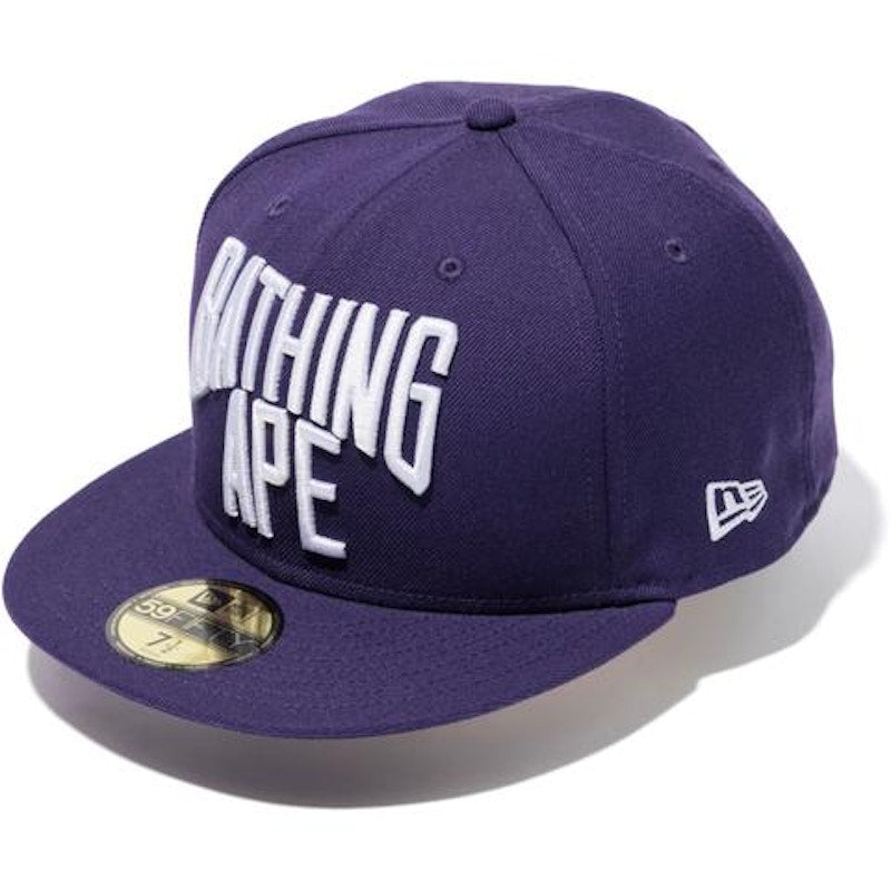BAPE NYC Logo New Era Cap Cap Purple