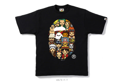 BAPE One Piececharacters Ape Head Tee Black