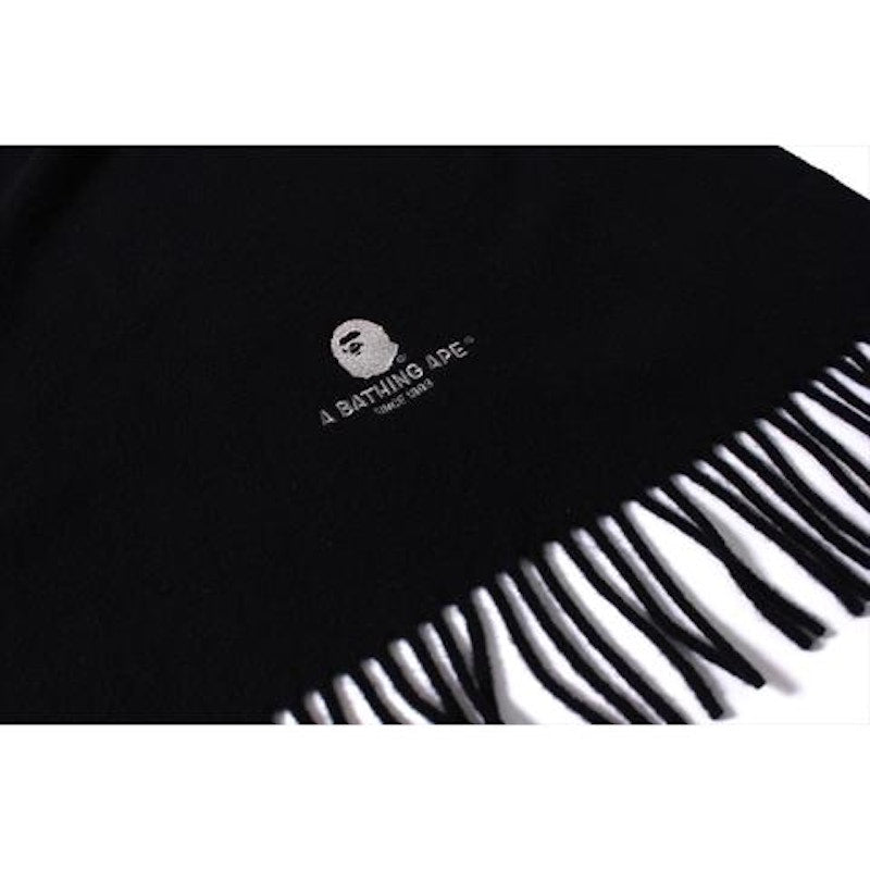 BAPE One Point Ape Head Muffler Scarf Black