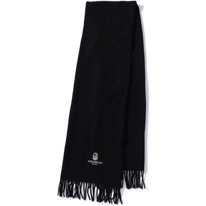 BAPE One Point Ape Head Muffler Scarf Black