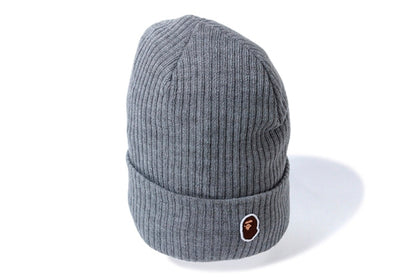 BAPE One Point Knit Cap Gray