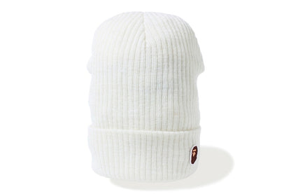 BAPE One Point Knit Cap White