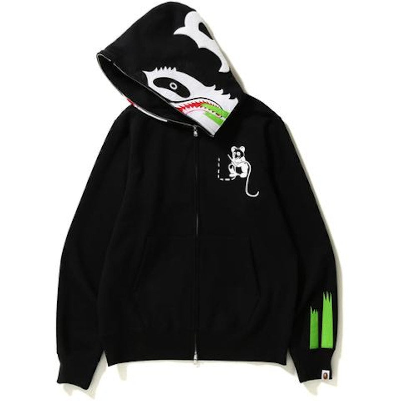 BAPE Panda Full Zip Hoodie Black