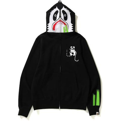 BAPE Panda Full Zip Hoodie Black