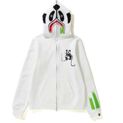 BAPE Panda Full Zip Hoodie (Ladies) White
