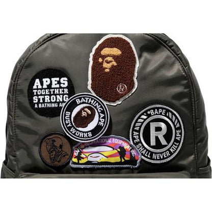 BAPE Patch Day Pack Pack Olive