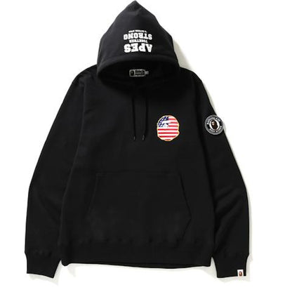 BAPE Patch Pullover Hoodie Black