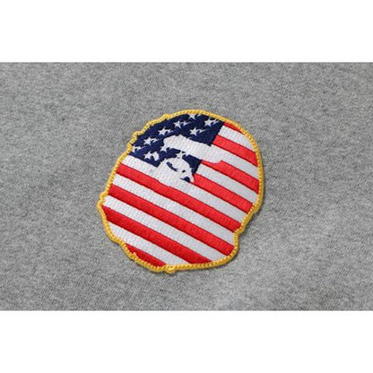 BAPE Patch Pullover Hoodie Gray