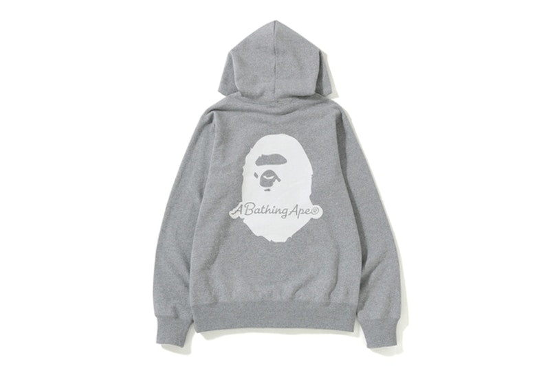 BAPE Patch Pullover Hoodie (SS19) Grey