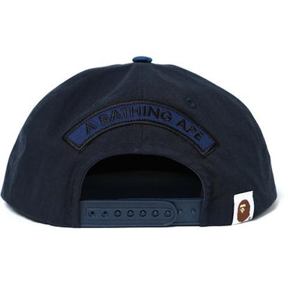 BAPE Patched Snap Back Cap Cap Blue