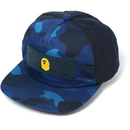 BAPE Patched Snap Back Cap Cap Blue