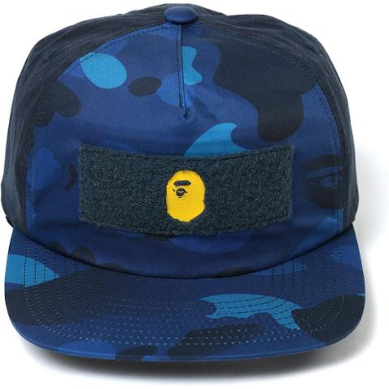 BAPE Patched Snap Back Cap Cap Blue