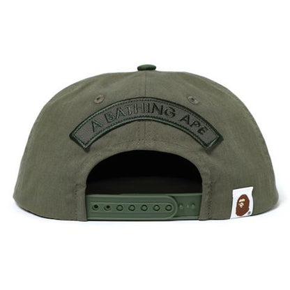 BAPE Patched Snap Back Cap Cap Green