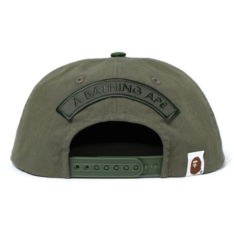 BAPE Patched Snap Back Cap Cap Green