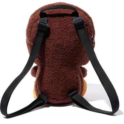 BAPE Plush Doll Daypack Milo Brown