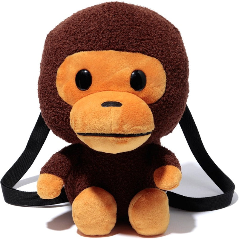 BAPE Plush Doll Daypack Milo Brown
