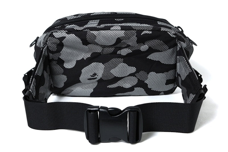 BAPE Porter Reflection Camo Waist Bag Black/Gray