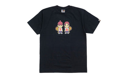 BAPE Puffy Vs Baby Milo Tee Black