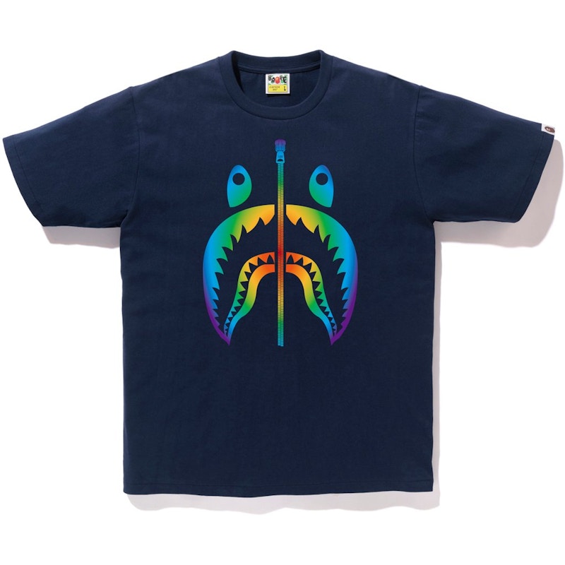 BAPE Rainbow Shark Tee Navy