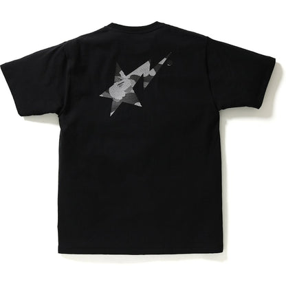 BAPE Reflection Camo Bapesta Tee Tee Black/Silver