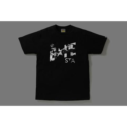 BAPE Reflection Camo Bapesta Tee Tee Black/Silver