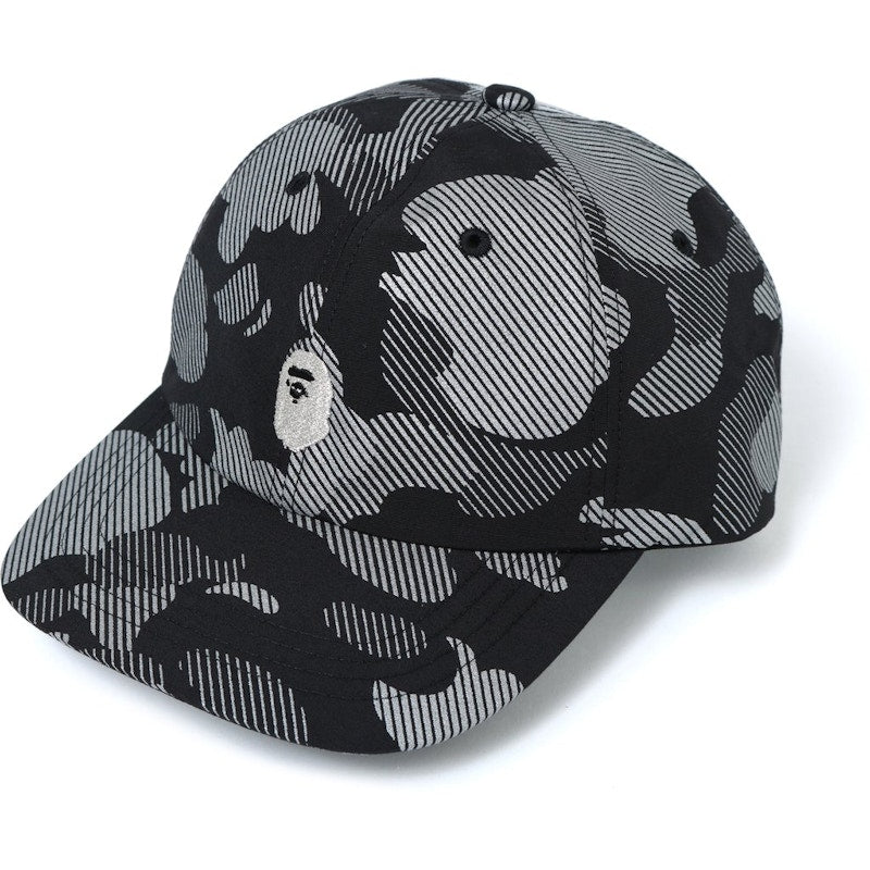 BAPE Reflection Camo Cap Cap Black