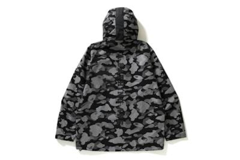 BAPE Reflection Camo Hoodie Jacket Jacket Black