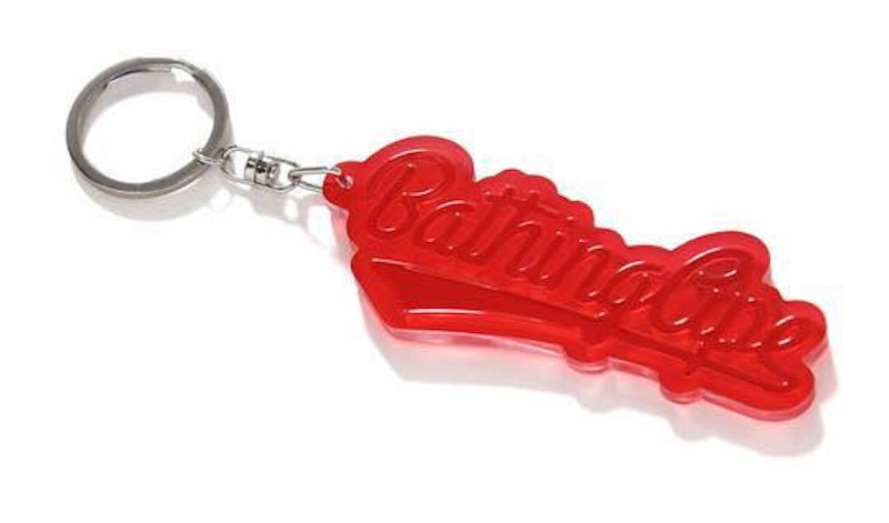 BAPE Reflective Keychain Red