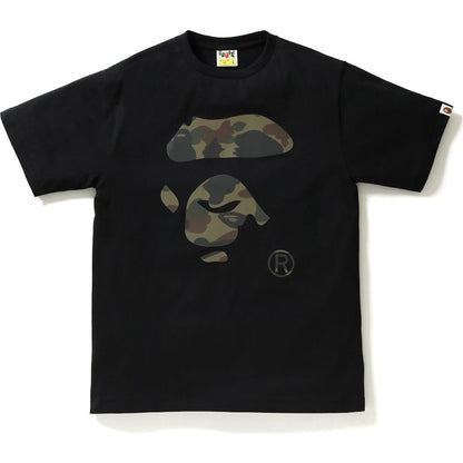 BAPE Reflector 1st Camo Ape Face Tee Tee Black/Green