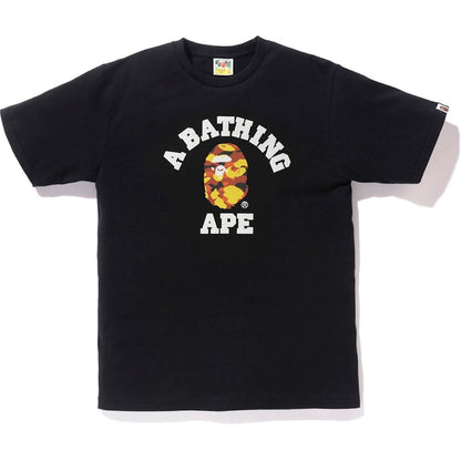 BAPE Reflector 1st Camo College Tee Black/Orange
