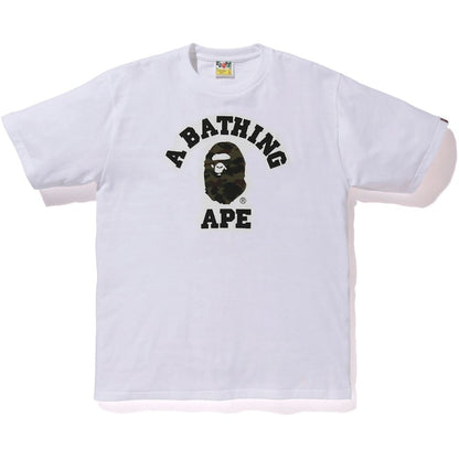BAPE Reflector 1st Camo College Tee White/Green