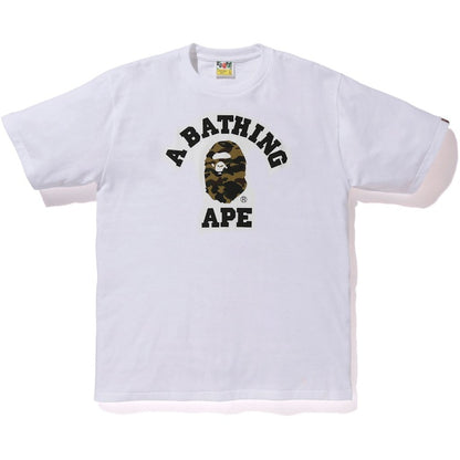BAPE Reflector 1st Camo College Tee White/Yellow